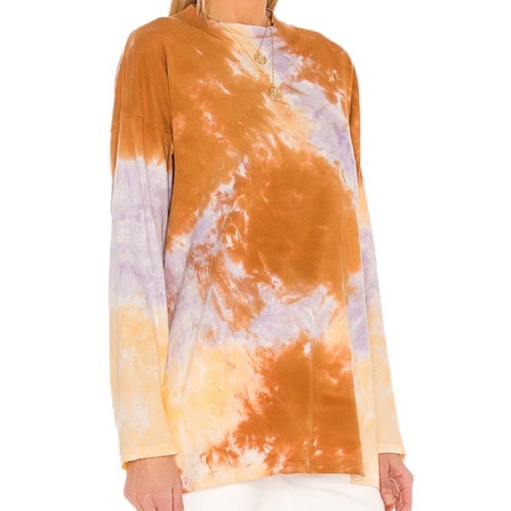FREE PEOPLE Be Free Tie Dye Tee in‎ Lilac